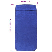 Produktbild för Badhanddukar 4 st kungsblå 60x135 cm tyg 400 gsm