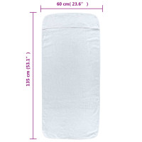 Produktbild för Badhanddukar 6 st vita 60x135 cm tyg 400 gsm