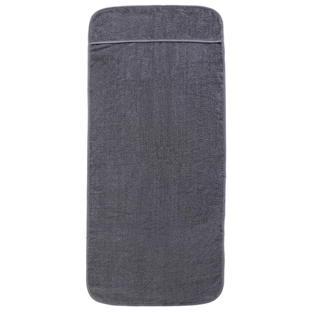 Produktbild för Badhanddukar 6 st antracit 60x135 cm tyg 400 gsm