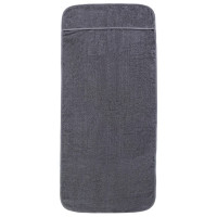 Produktbild för Badhanddukar 6 st antracit 60x135 cm tyg 400 gsm