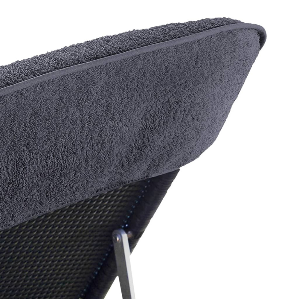 Produktbild för Badhanddukar 6 st antracit 60x135 cm tyg 400 gsm