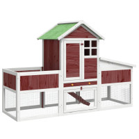 Produktbild för Kaninbur mocka 170x63x113 cm massiv furu