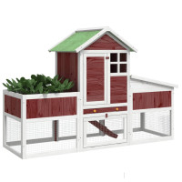Produktbild för Kaninbur mocka 170x63x113 cm massiv furu