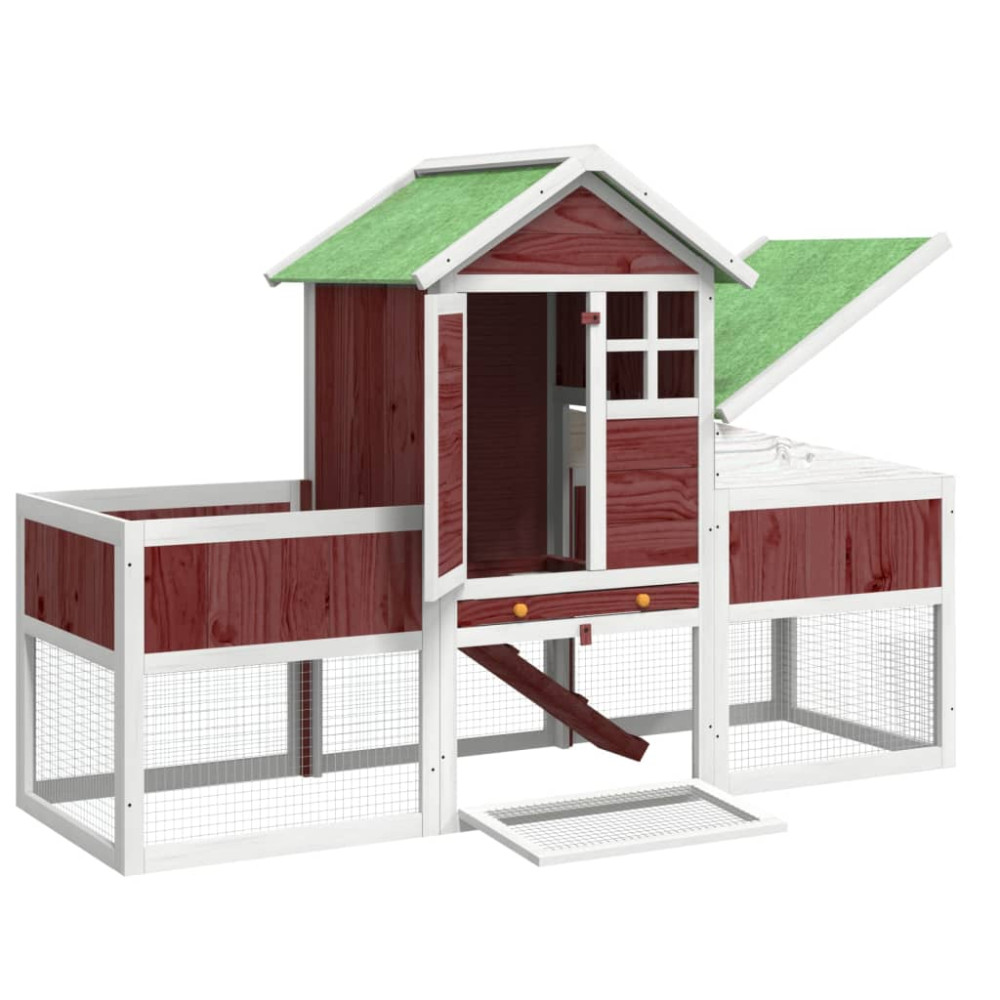 Produktbild för Kaninbur mocka 170x63x113 cm massiv furu