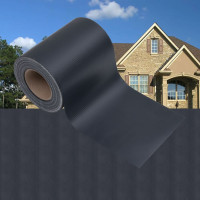 Produktbild för Insynsskydd för trädgården PVC 35x0,19 m matt mörkgrå