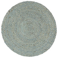 Produktbild för Bordstabletter 6 st olivgrön 38 cm rund jute
