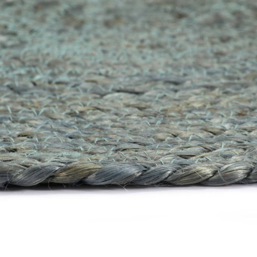 Produktbild för Bordstabletter 6 st olivgrön 38 cm rund jute