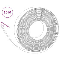 Produktbild för Rabattkant svart 2 st 10 m 10 cm polyeten