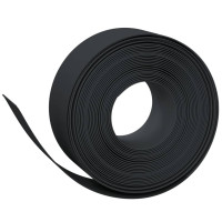 Produktbild för Rabattkant svart 5 st 10 m 20 cm polyeten
