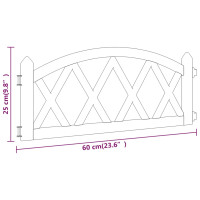 Produktbild för Rabattkanter 17 st svart 10 mm PP