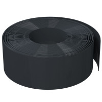 Produktbild för Rabattkant svart 2 st 10 m 20 cm polyeten