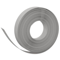Produktbild för Rabattkant grå 3 st 10 m 10 cm polyeten