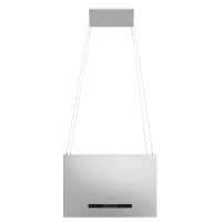 Produktbild för Hängande köksfläkt touchsensor LCD 55 cm rostfritt stål