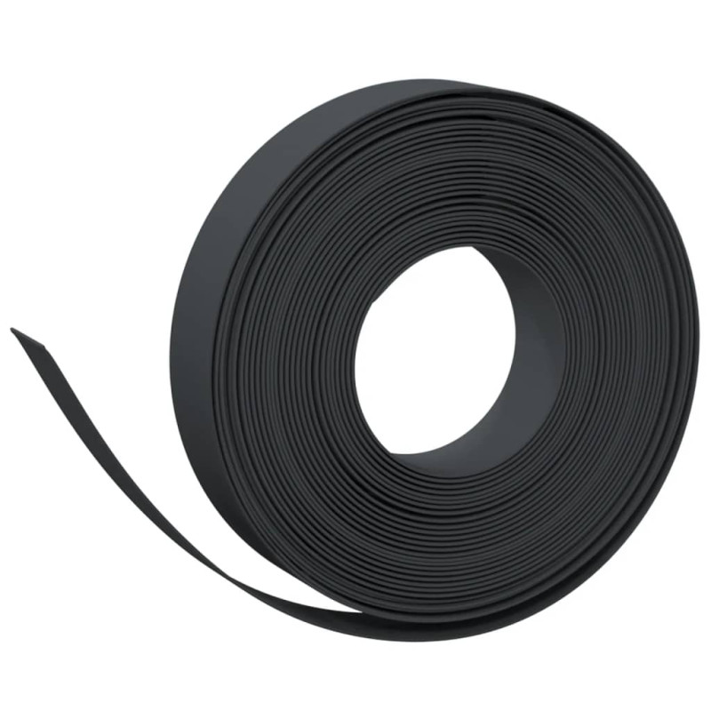 Produktbild för Rabattkant svart 3 st 10 m 10 cm polyeten