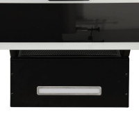 Miniatyr av produktbild för Köksfläkt 60 cm stål och härdat glas svart