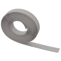 Produktbild för Rabattkant grå 2 st 10 m 10 cm polyeten