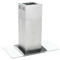 Miniatyr av produktbild för Köksfläkt för köksö 90 cm rostfritt stål 756 m³/tim LED