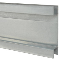 Produktbild för Staketstolpar 20 st silver 240 cm galvaniserat stål