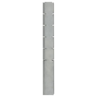 Produktbild för Staketstolpar 40 st silver 160 cm galvaniserat stål