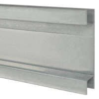 Produktbild för Staketstolpar 40 st silver 160 cm galvaniserat stål