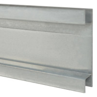 Produktbild för Staketstolpar 20 st silver 260 cm galvaniserat stål