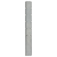 Produktbild för Staketstolpar 20 st silver 160 cm galvaniserat stål