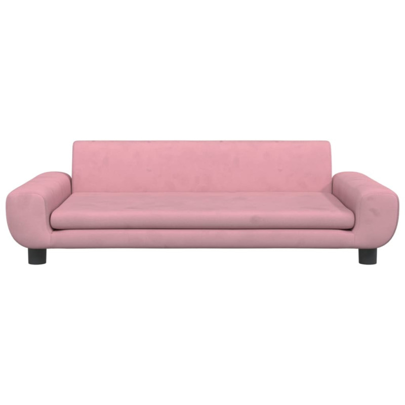 Produktbild för Hundbädd rosa 100x54x33 cm sammet