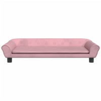 Produktbild för Hundbädd rosa 100x50x21 cm sammet