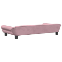 Produktbild för Hundbädd rosa 100x50x21 cm sammet