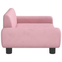 Produktbild för Hundbädd rosa 70x45x33 cm sammet