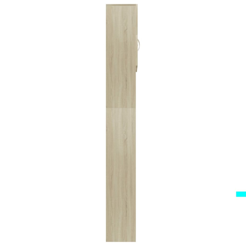 Produktbild för Tvättmaskinsskåp sonoma-ek 64x25,5x190 cm konstruerat trä