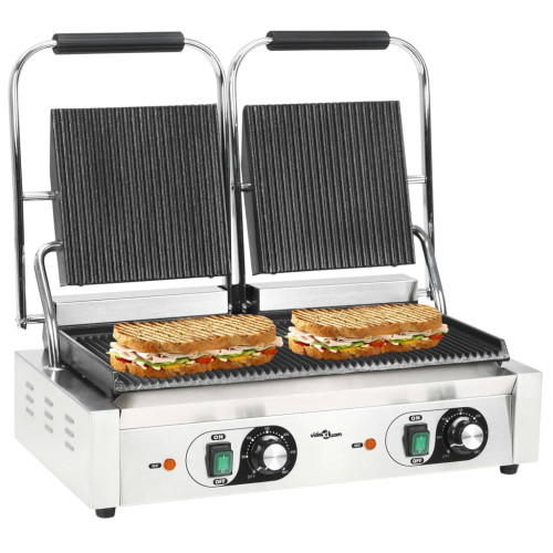 vidaXL Paninigrill dubbel 3600 W 57x30,5x20 cm