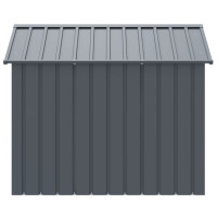 Produktbild för Hundkoja med tak antracit 117x153x123 cm galvaniserat stål