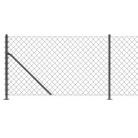 Produktbild för Gunnebostängsel med stolpsko antracit 1,1x10 m
