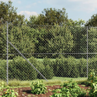 Produktbild för Gunnebostängsel med markspett silver 1,6x10 m