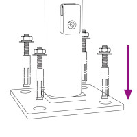 Produktbild för Gunnebostängsel med stolpsko silver 1,4x25 m