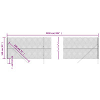 Produktbild för Gunnebostängsel silver 1,4x25 m