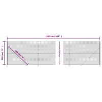 Produktbild för Gunnebostängsel med stolpsko silver 1,8x25 m