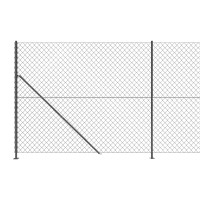 Produktbild för Gunnebostängsel med stolpsko antracit 1,8x10 m