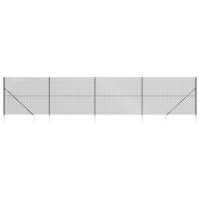 Produktbild för Gunnebostängsel med markspett antracit 1,6x10 m