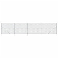 Produktbild för Gunnebostängsel med markspett silver 1,4x10 m