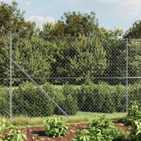 Produktbild för Gunnebostängsel med stolpsko silver 1,6x10 m