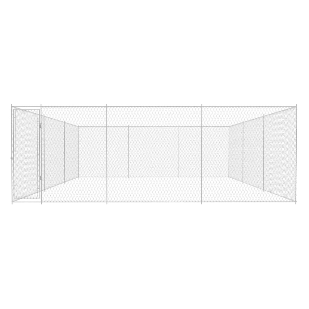 Produktbild för Hundgård för utomhusbruk galvaniserat stål 570x570x185 cm