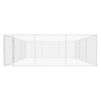 Produktbild för Hundgård för utomhusbruk galvaniserat stål 570x570x185 cm