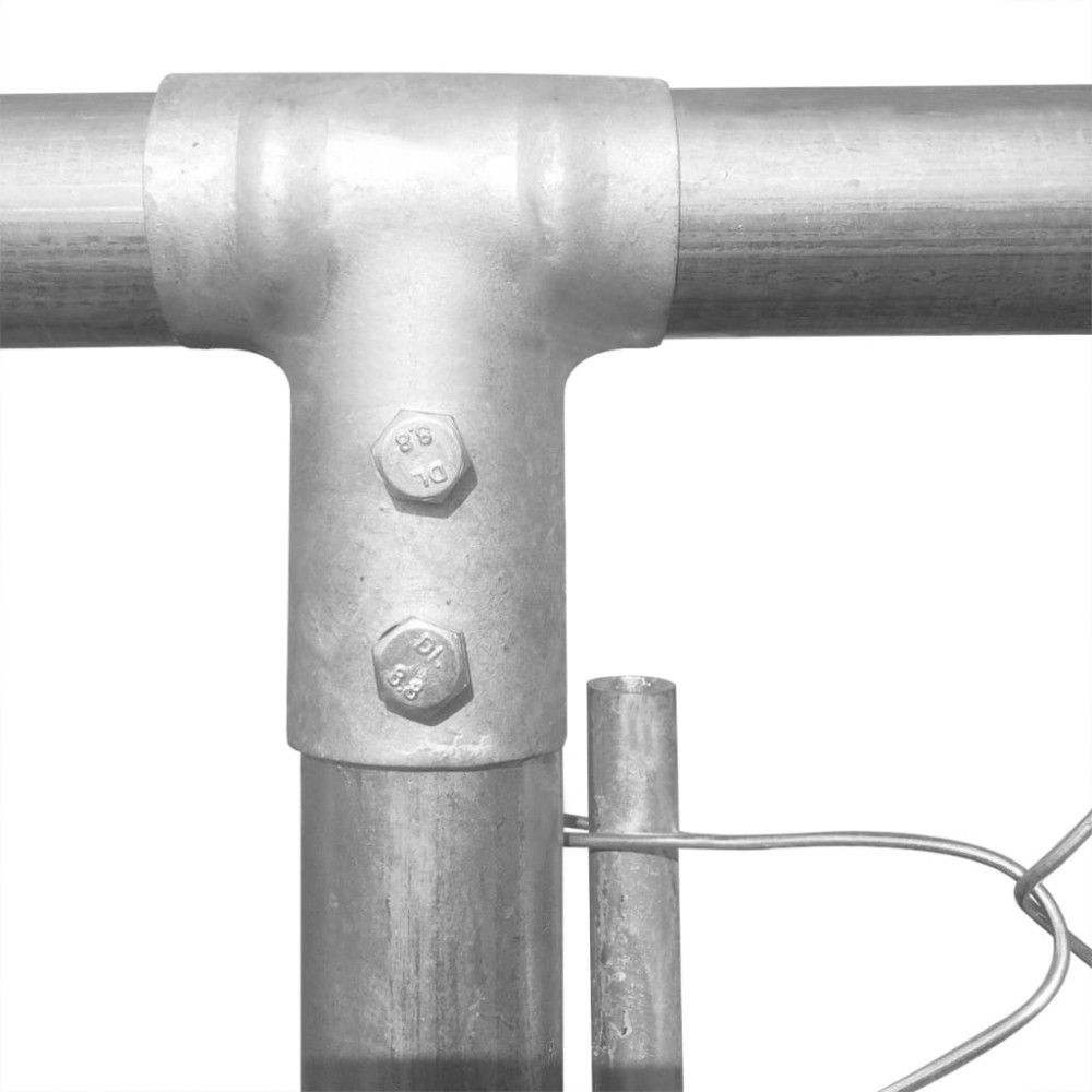 Produktbild för Hundgård för utomhusbruk galvaniserat stål 950x570x185 cm
