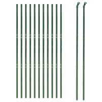 Produktbild för Stängsel grön 2x25 m galvaniserat stål