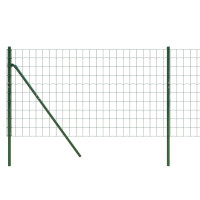 Produktbild för Stängsel grön 0,8x25 m galvaniserat stål