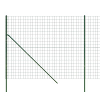Produktbild för Stängsel grön 2,2x10 m galvaniserat stål