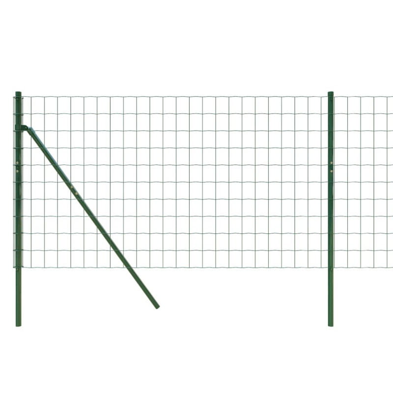 Produktbild för Stängsel grön 1x25 m galvaniserat stål