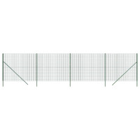 Produktbild för Stängsel grön 2x10 m galvaniserat stål